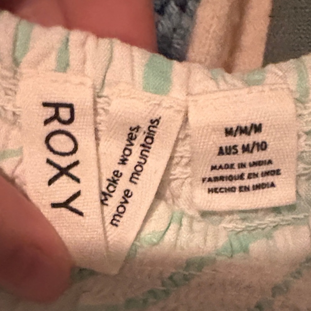 Nwot Roxy Medium Mint Leaf Pattern Midi Dress - image 2